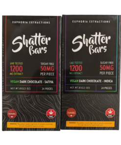 Shatter Bars Vegan Dark Chocolate 1200mg